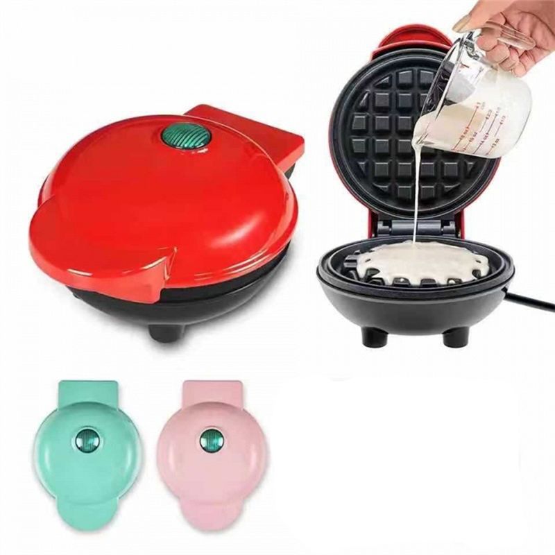 M02K-電気ノンスティック4.5インチミニワッフルメーカー - Mini Waffle Maker Machine のレビューと価格