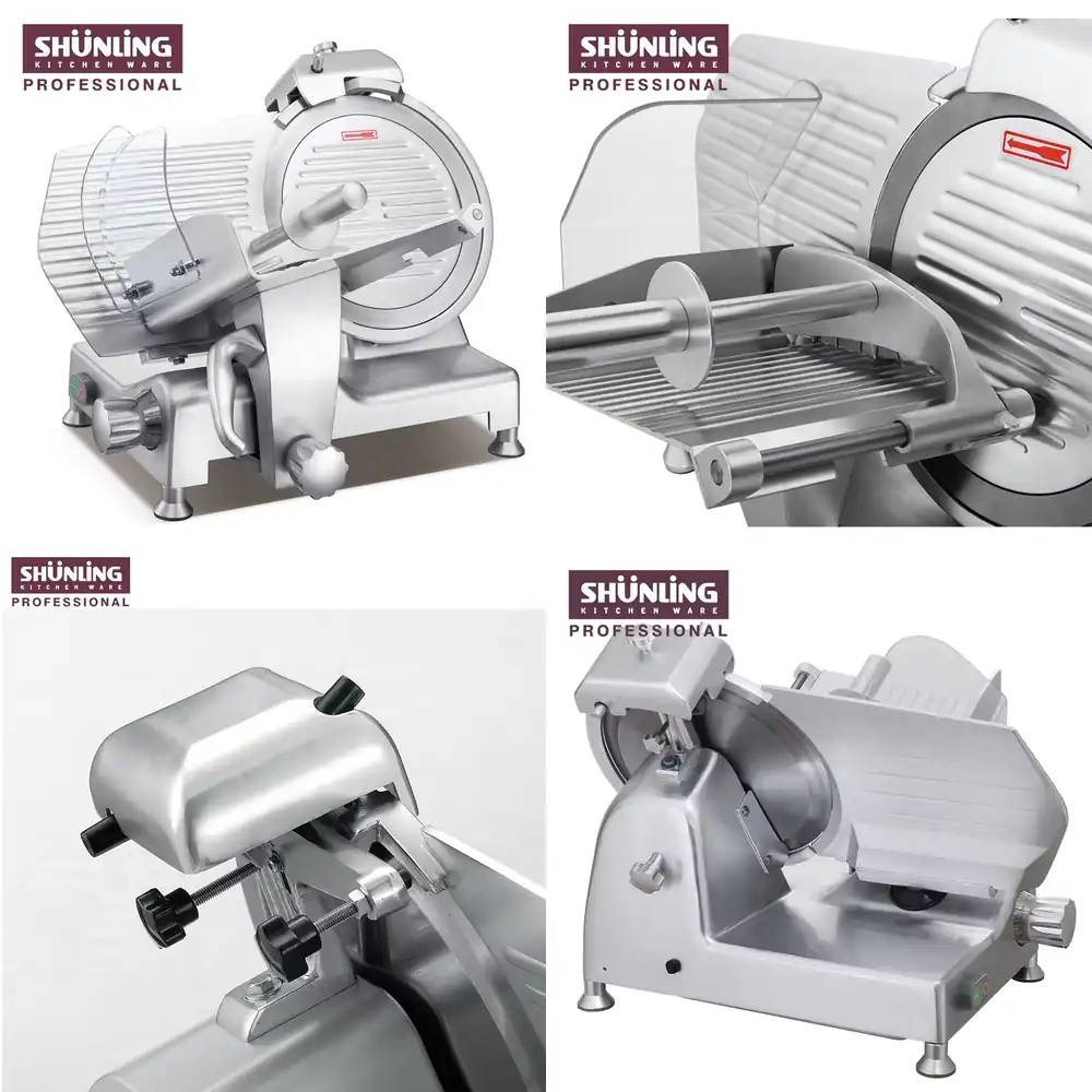 新型SHUNLING電動ミートスライサー、ステンレス製、半自 - Automatic Meat Slicer Home のレビューと価格