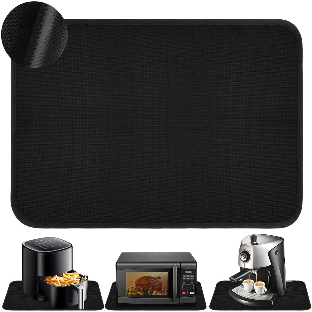 キッチン家電用 ブラックエアフライヤーマット 耐火性 最大5 - Kitchen Appliances のレビューと価格