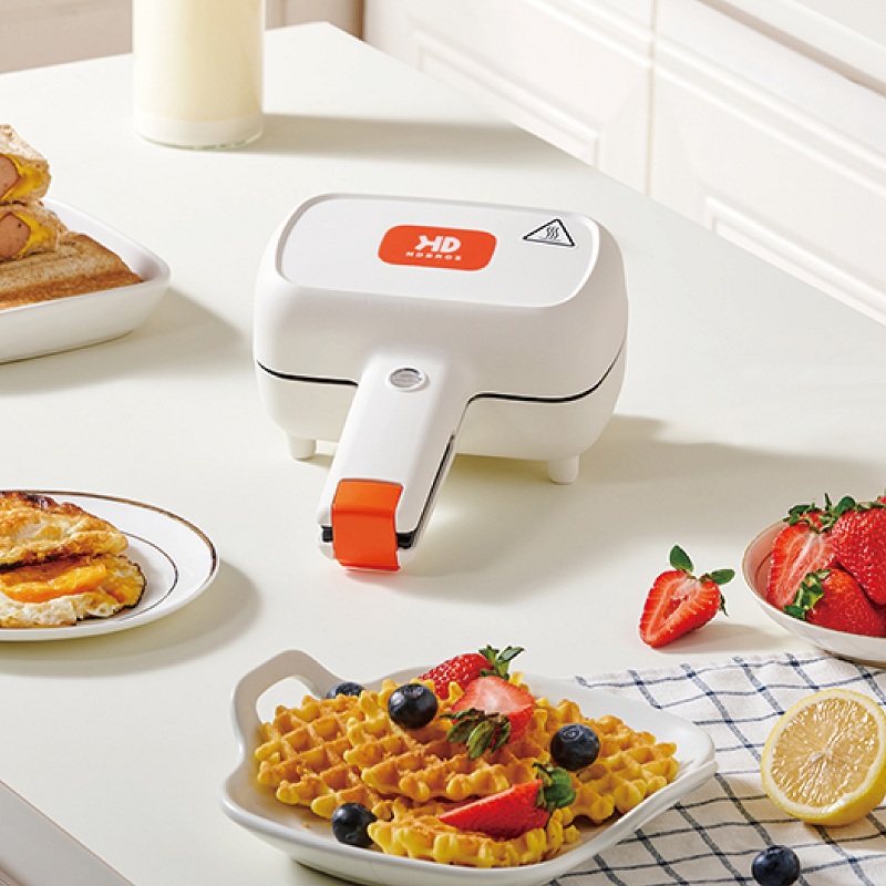 500Wの小型電気式サンドイッチメーカー。家庭用、パニーニ、 - Mini Waffle Maker Machine のレビューと価格